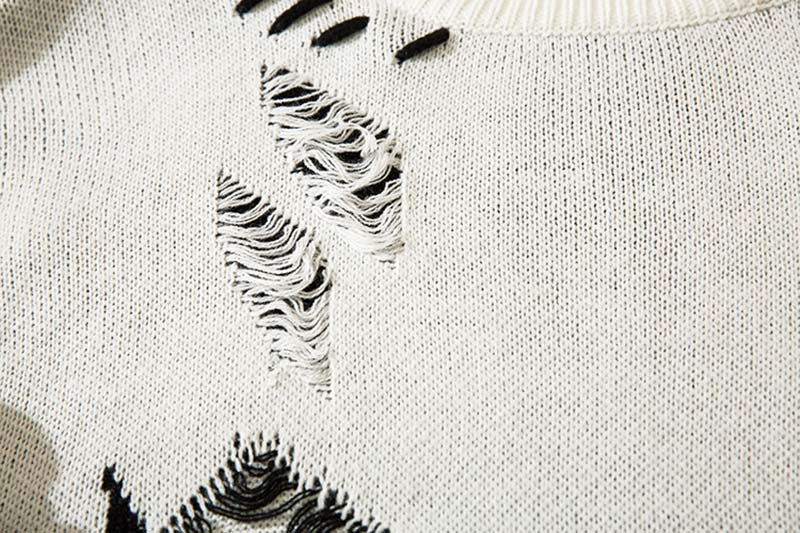 High Street Rose Jacquard Niche Design Torn