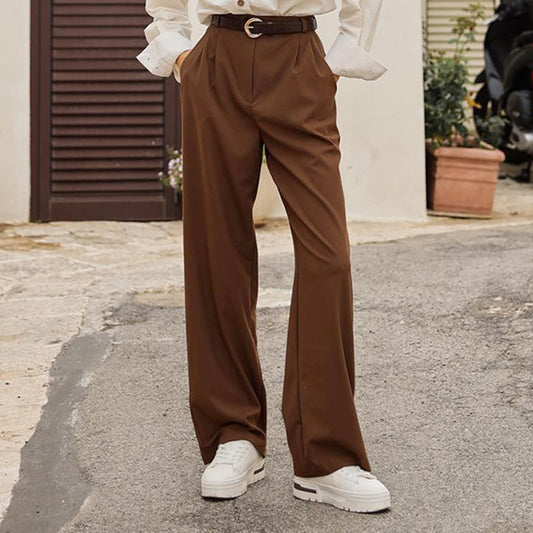 Women's Casual All-matching High Waist Straight Pants
