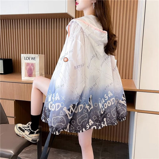 Cardigan Coat Fashionable Ice Silk Breathable Thin Chiffon Sun Protection Clothing