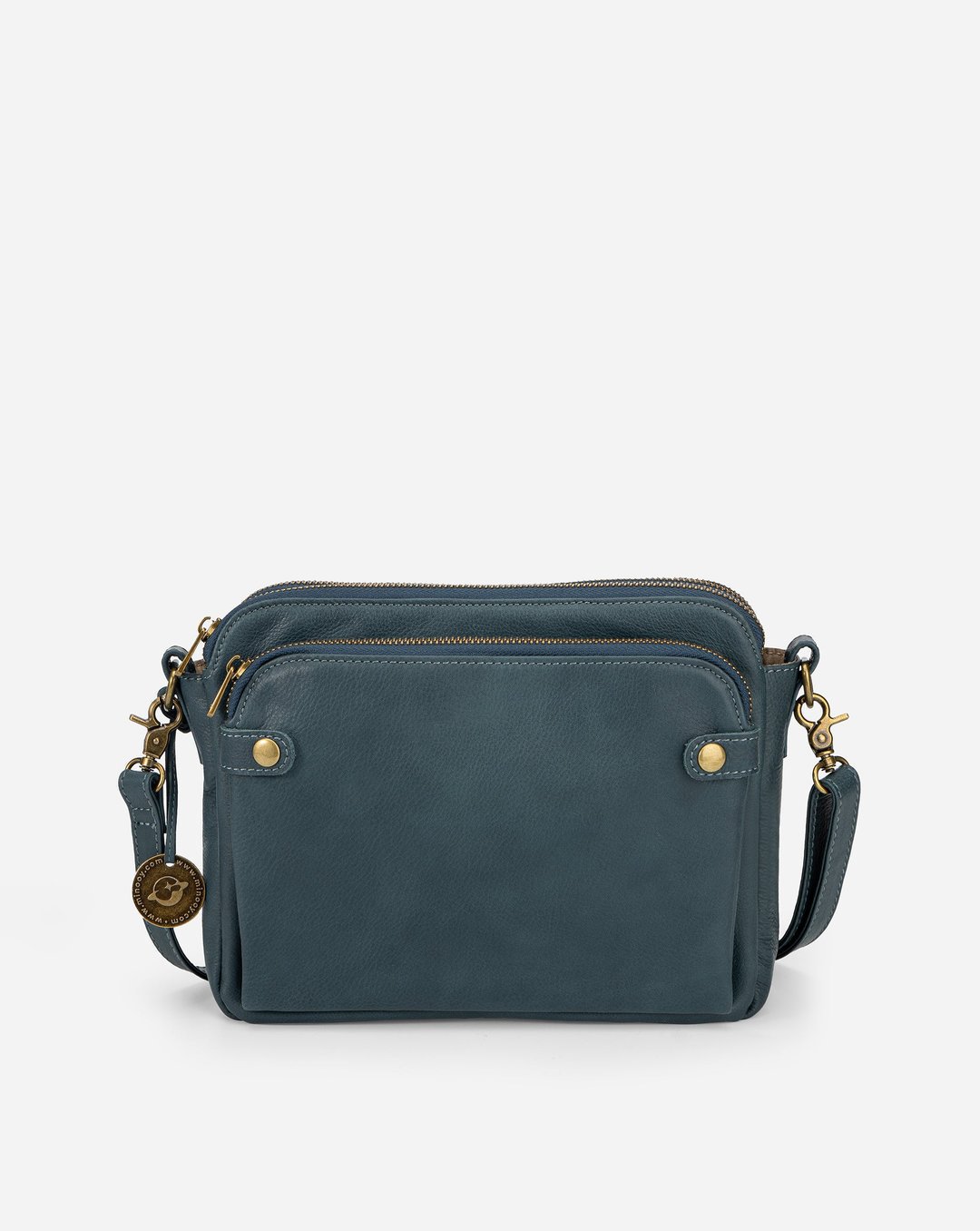 New Three Layer Leather Messenger Bag