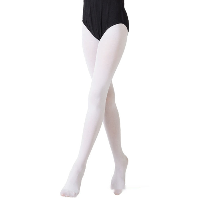 White Children Dance Skinny Slimming Stockings