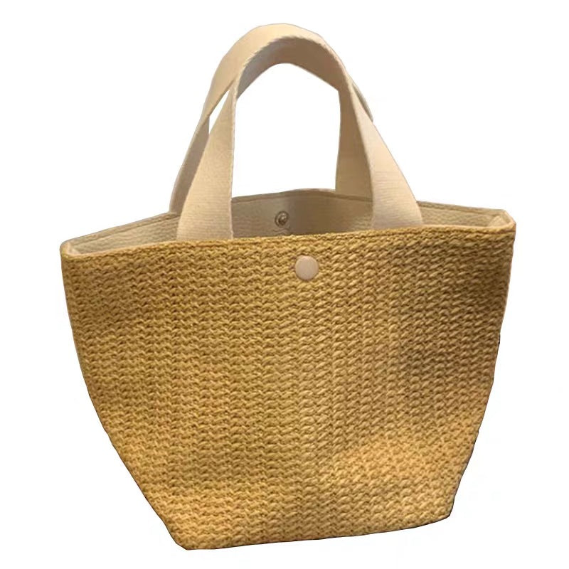 Elegant Ladies Straw Woven Handbag