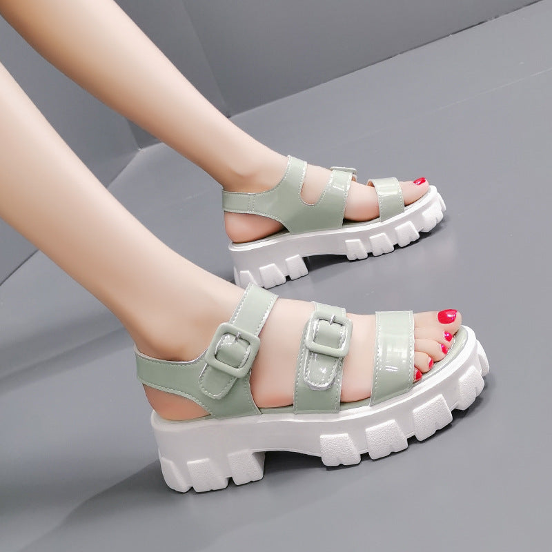 Sponge Cake Heightened Leisure Student Flat Beach Shoes