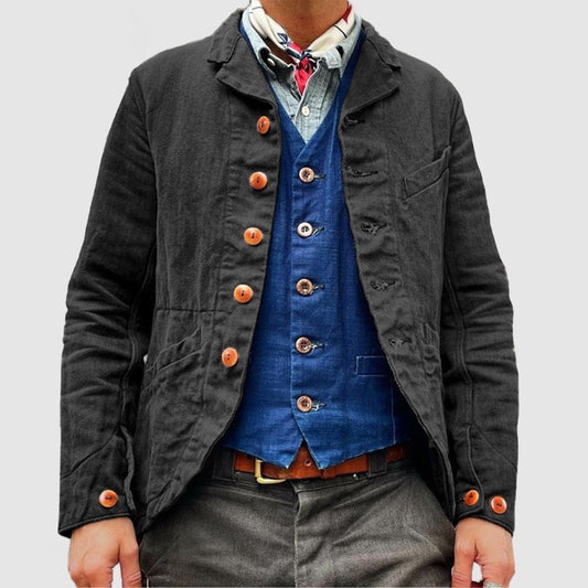 Men's Denim Heavy Industry Wash Jacket