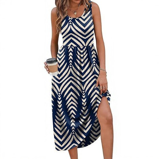 Women's Casual Sleeveless Long Dress