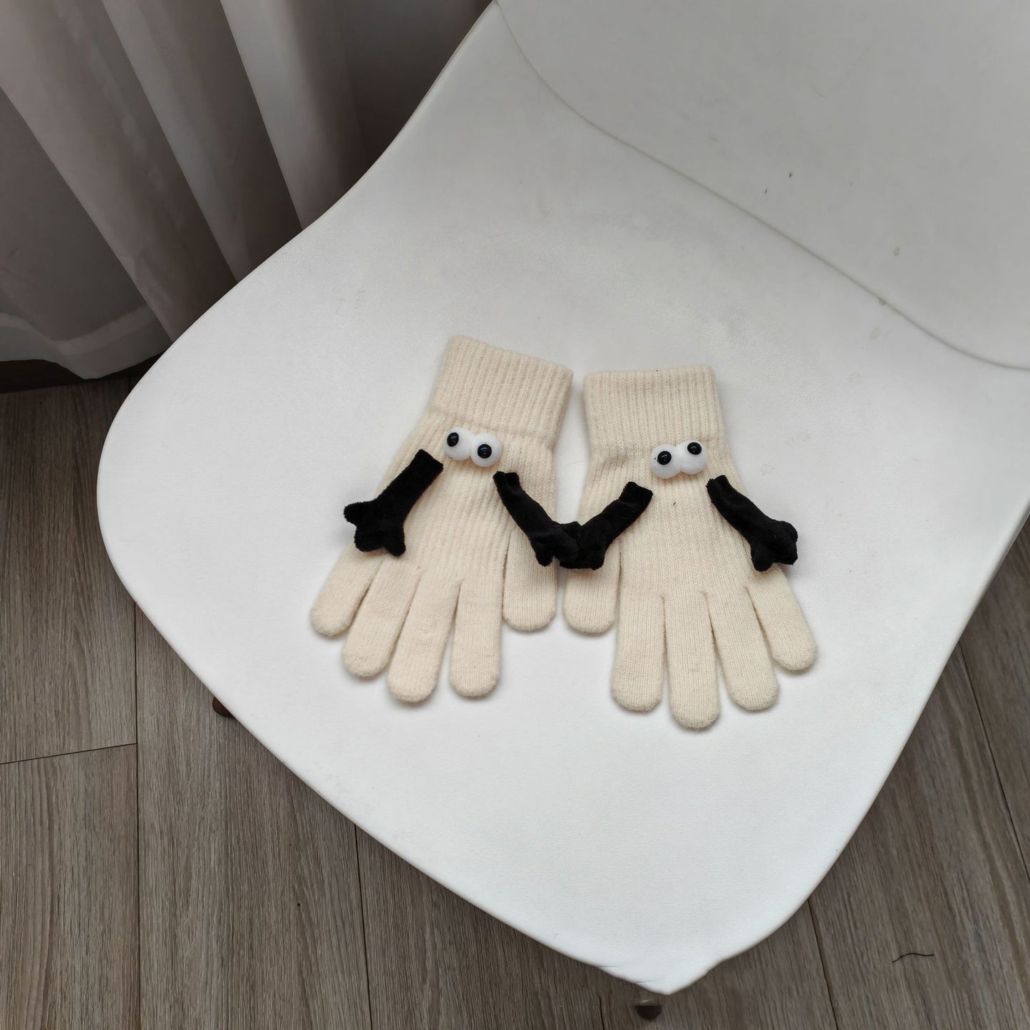 Plush Warm Five-finger Cute Hand Gloves