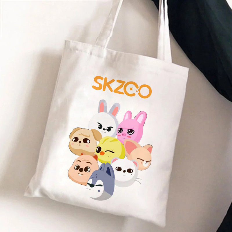 Cute Cartoon Canvas Tutor Lunch Bag
