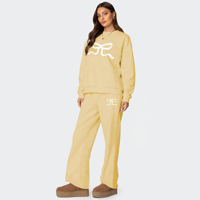 European And American Round Neck Long Sleeve Loose Thick Sweaters Women's Clothing