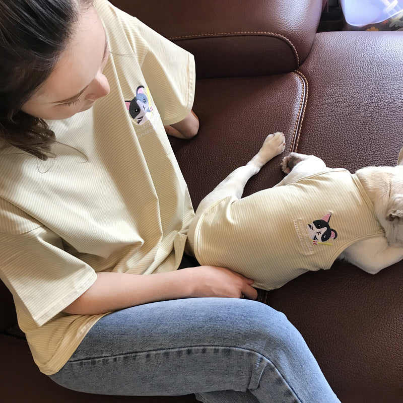 Summer Thin Cotton Dog Clothing And People
