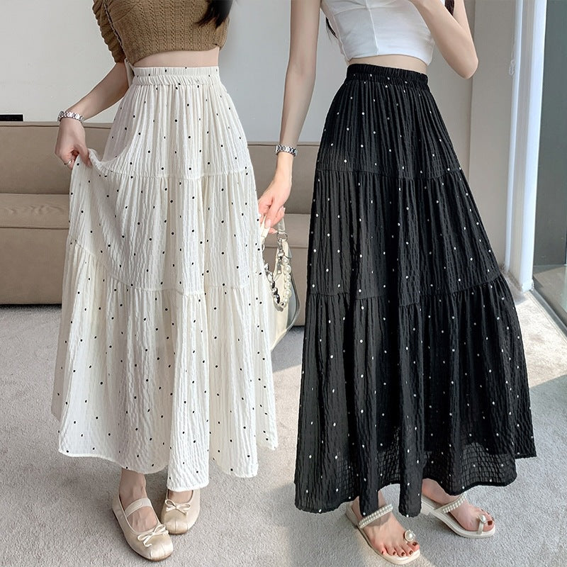 Stitching Ballet Style High Waist A- Line Skirt