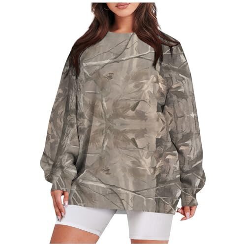 Round Neck 3D Digital Printing Casual Cool Long-sleeved Round-neck Pullover