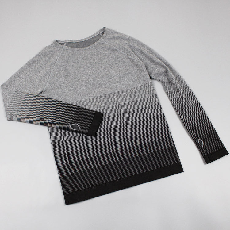 Sports Long Sleeve Women's Gradient Color Sports Top T-shirt Quick-drying