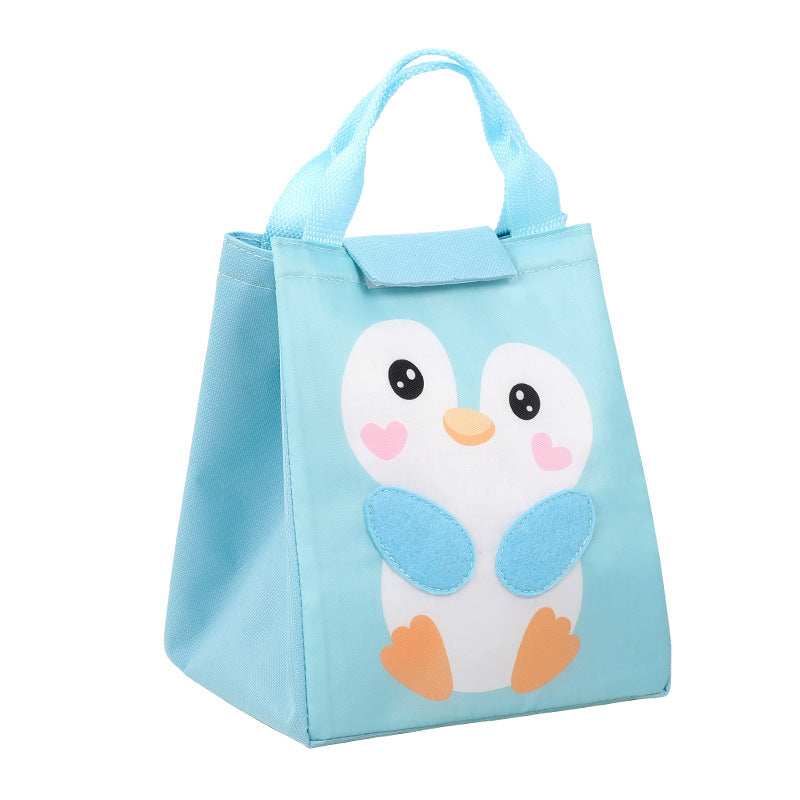 New Cartoon Student Lunch Bag Oxford Cloth Insulation