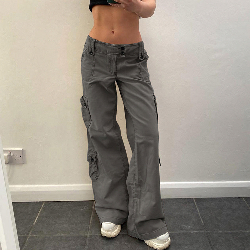 Hot Girl Fried Street Lige Casual Bukser Amerikansk Stil