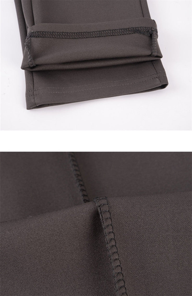 Middle-aged Women's Pants Loose High Waist Straight Casual
