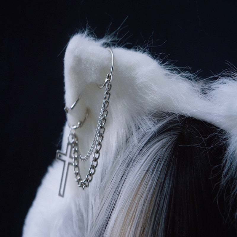 Handmade Faux Fur Headband Cat Earmuffs
