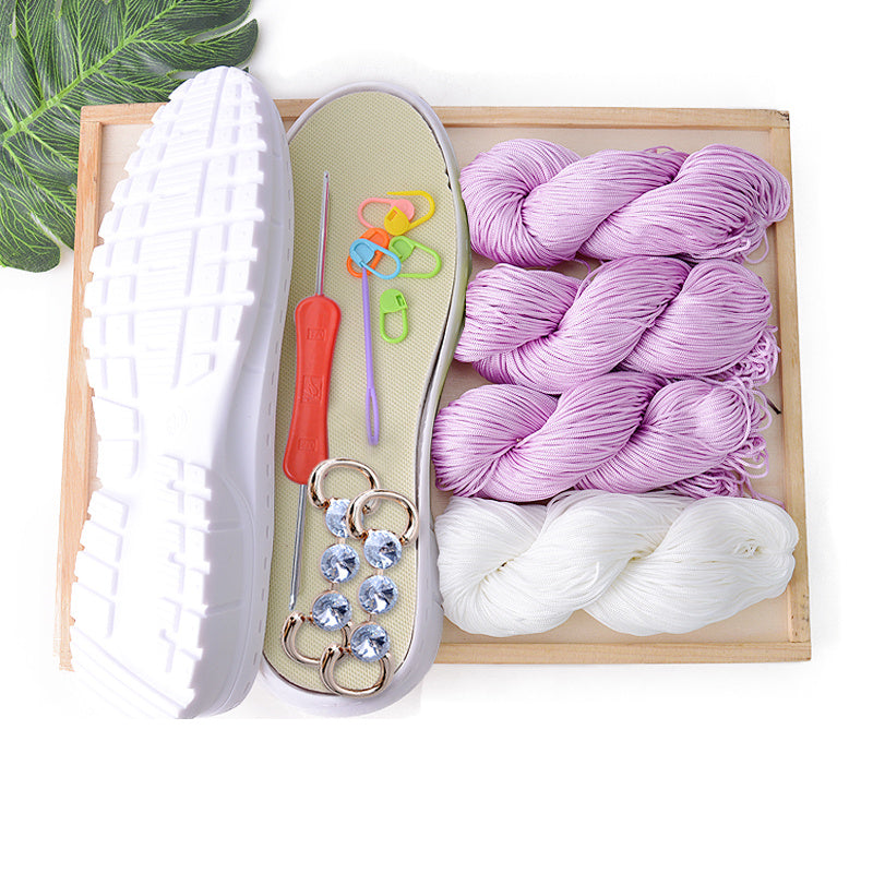 Handwoven Coconut Sole Hollow Thread Hook Material Bag