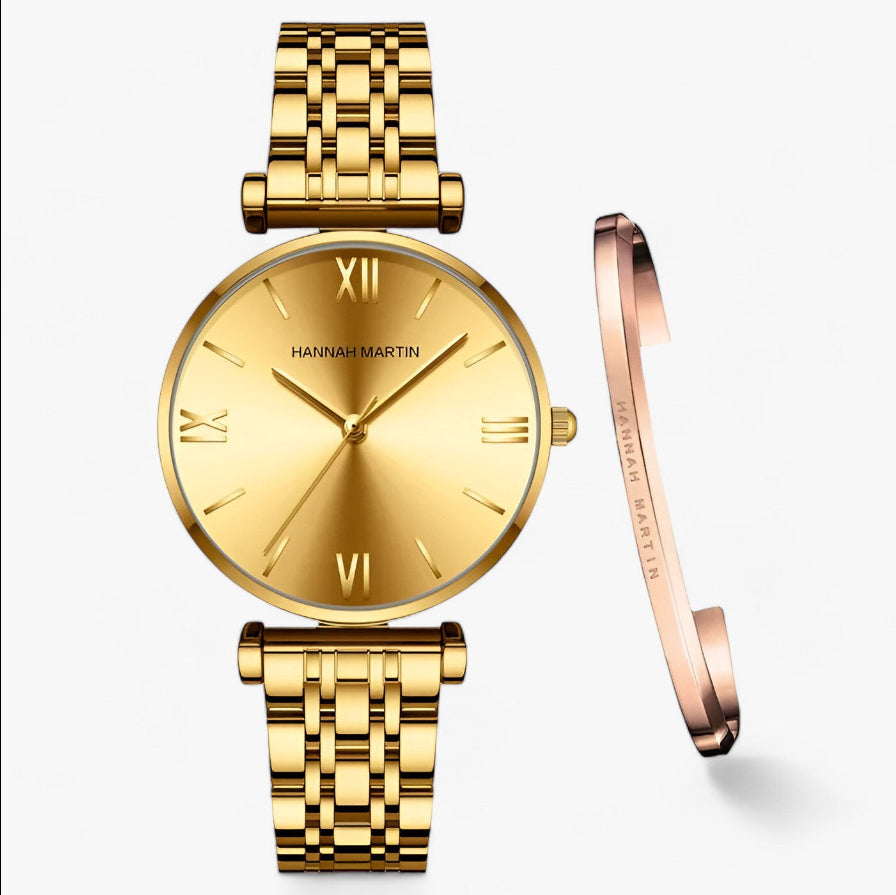 Women's Solid Stainless Steel Band Watch