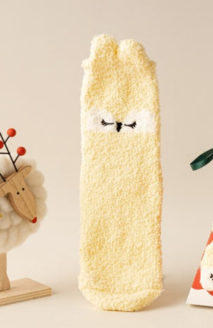 Three-dimensional Cartoon Soft Home Floor Socks In The Tube