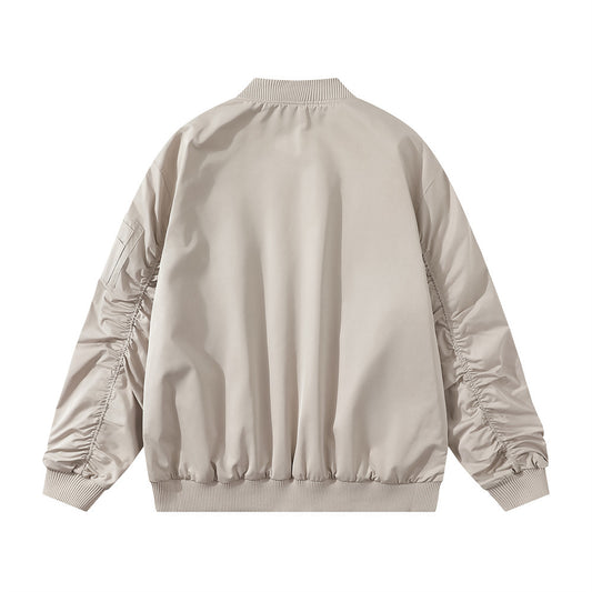 Men's Baseball Uniforms Street Fashion Pleated Sleeves
