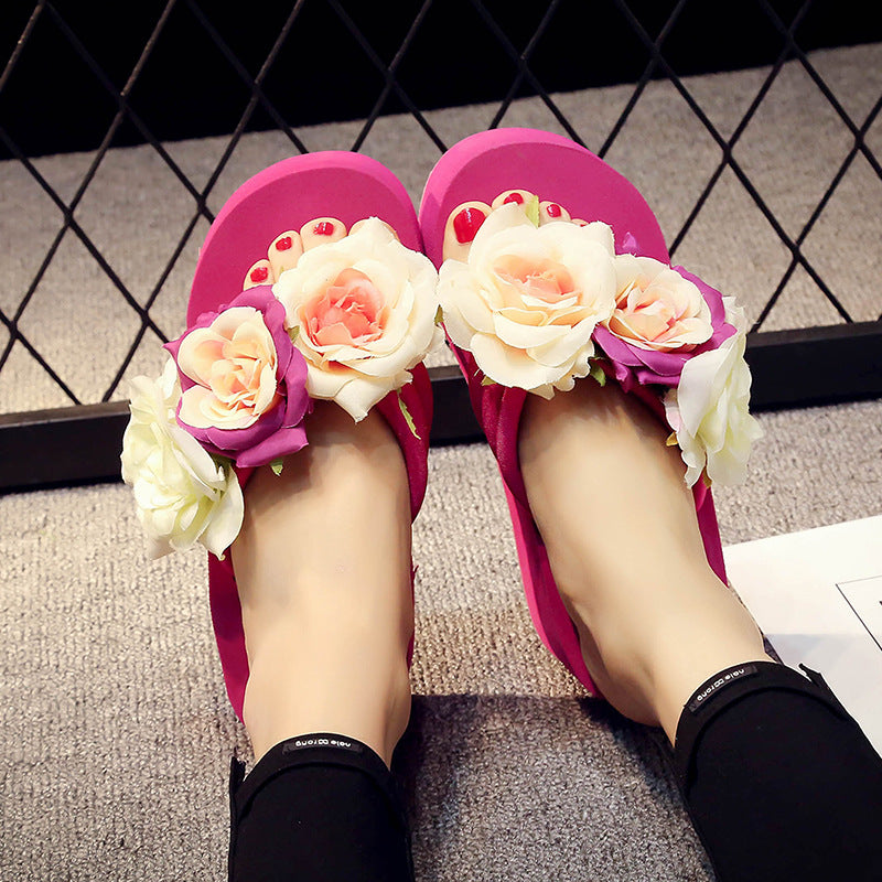 Flower Lady Sandals, Sponge Cake And Herringbone Shoes