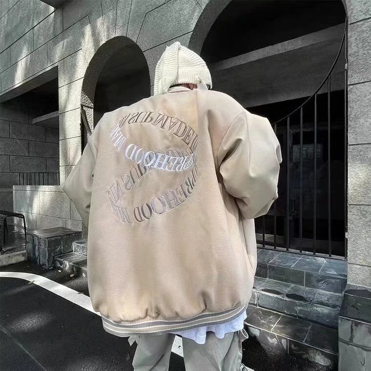 Retro Jacket Men's Hip Hop Embroidered Jacket