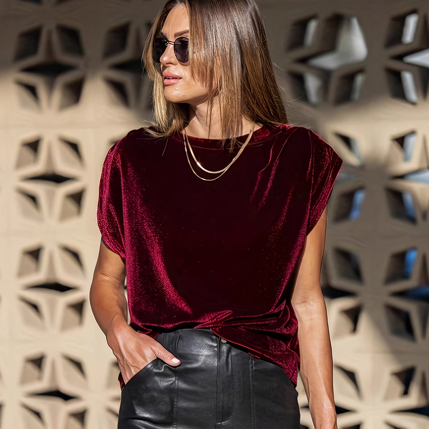 New Velvet Tops For Women From Europe And The US