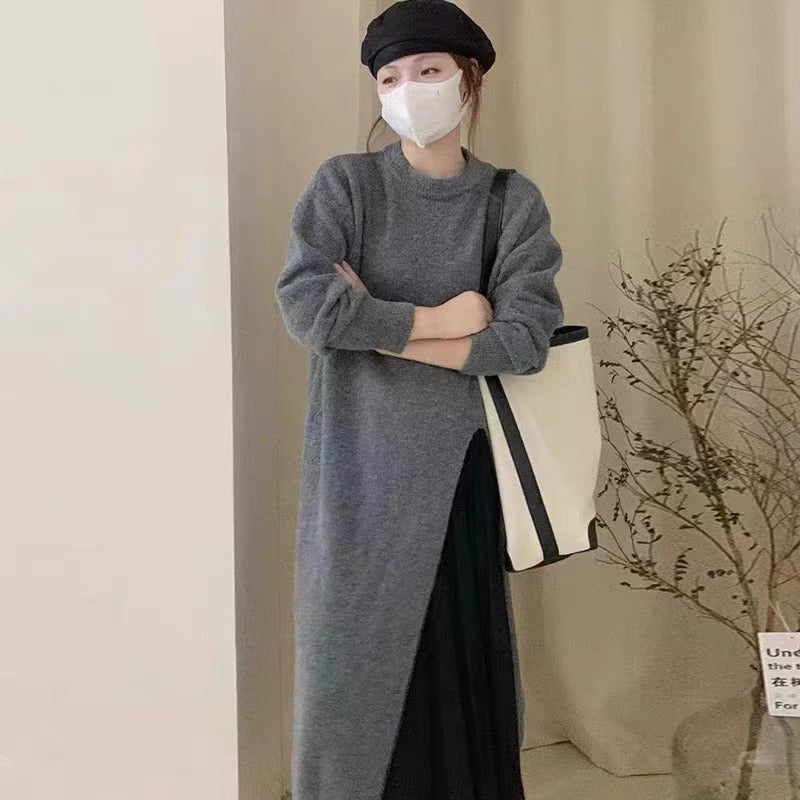 Mid-length Pullover Knitwear Dress Women