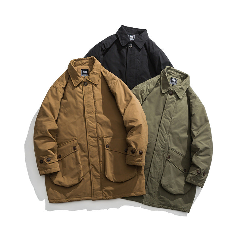 Retro Workwear Cotton-padded Clothes Couple Clothes