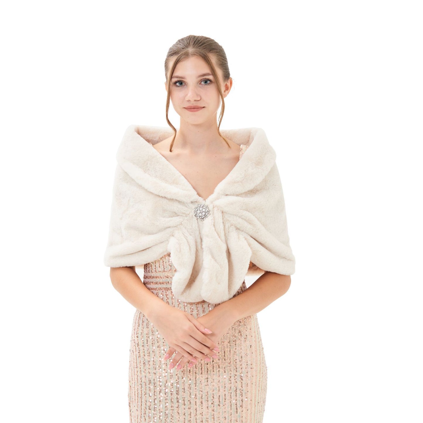 Fashion Faux Fur Women's Shawl