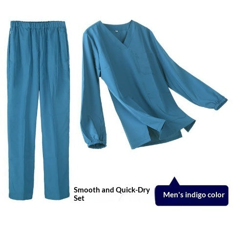 Womens Elastic Short Sleeve Surgical Gown For The Operating Room