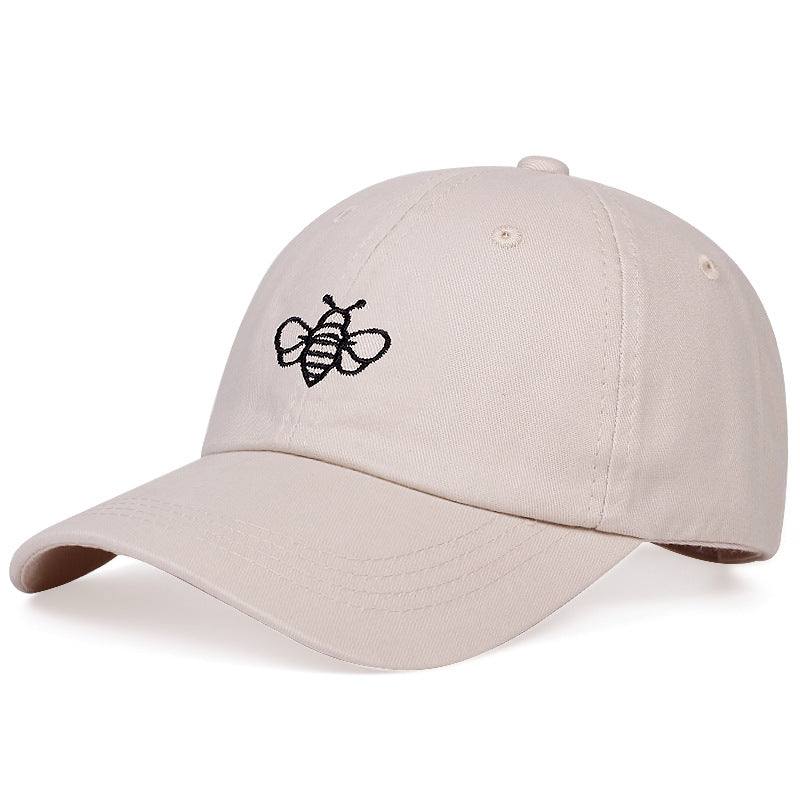 Cartoon Bee Embroidered Baseball Sun Hat