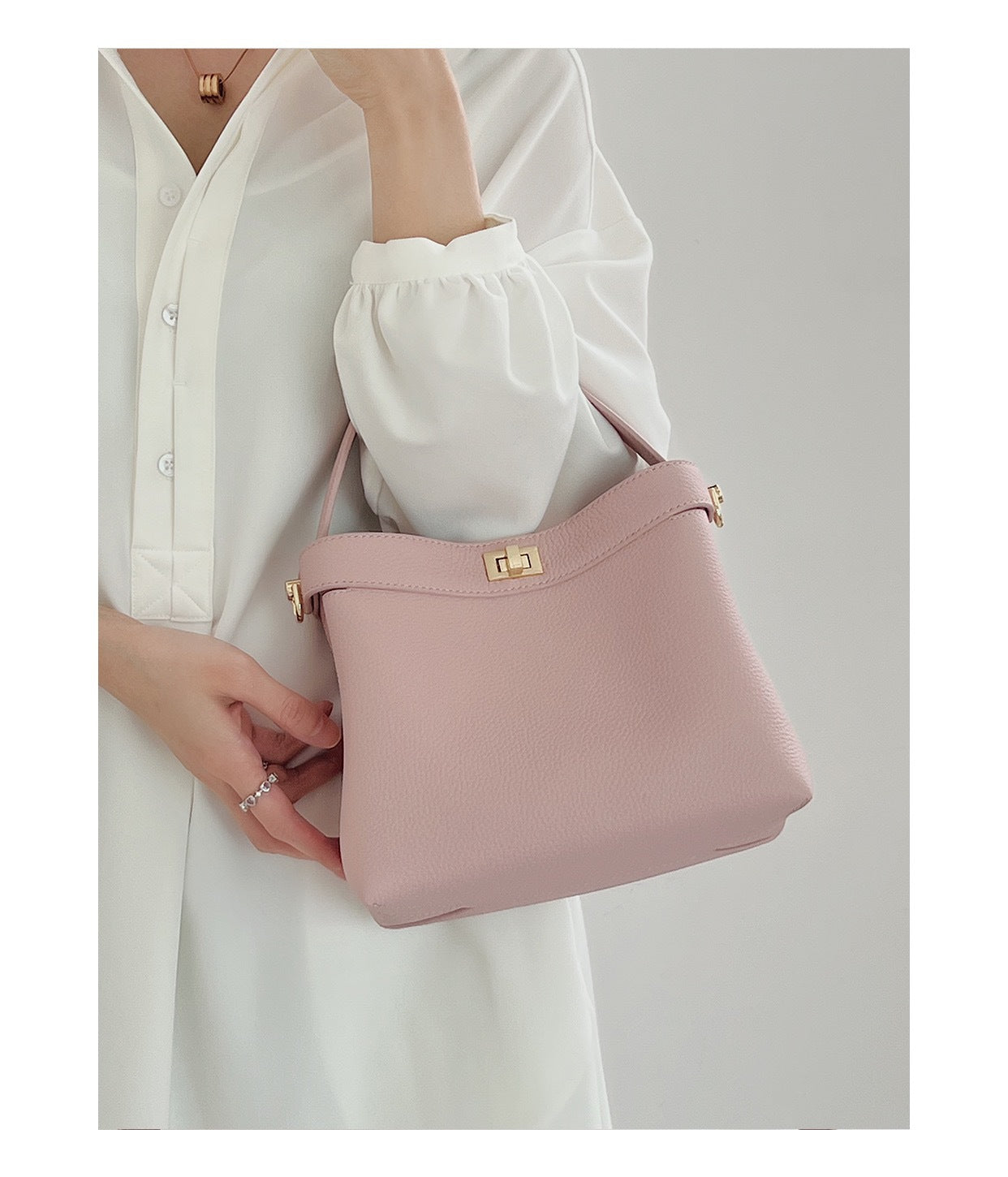 Dametaske Alsidig Enkel Temperament Pendlervenlig Tekstur Crossbody Spandtaske