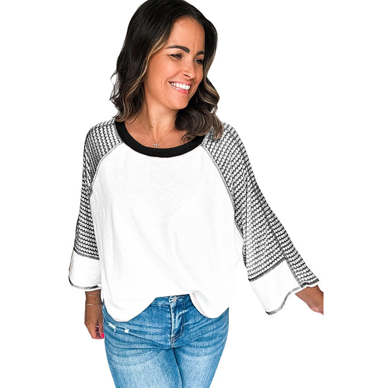 European And American Leisure All-match Loose Printed Sweater