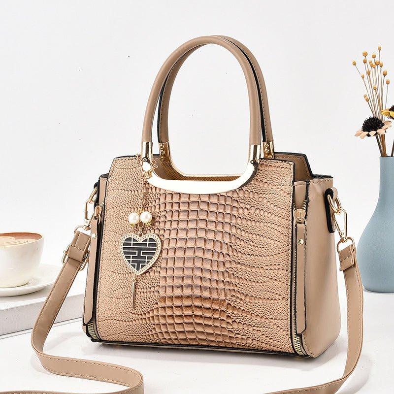 Alsidig Crossbody Mode Dame Skuldertaske med Stor Kapacitet