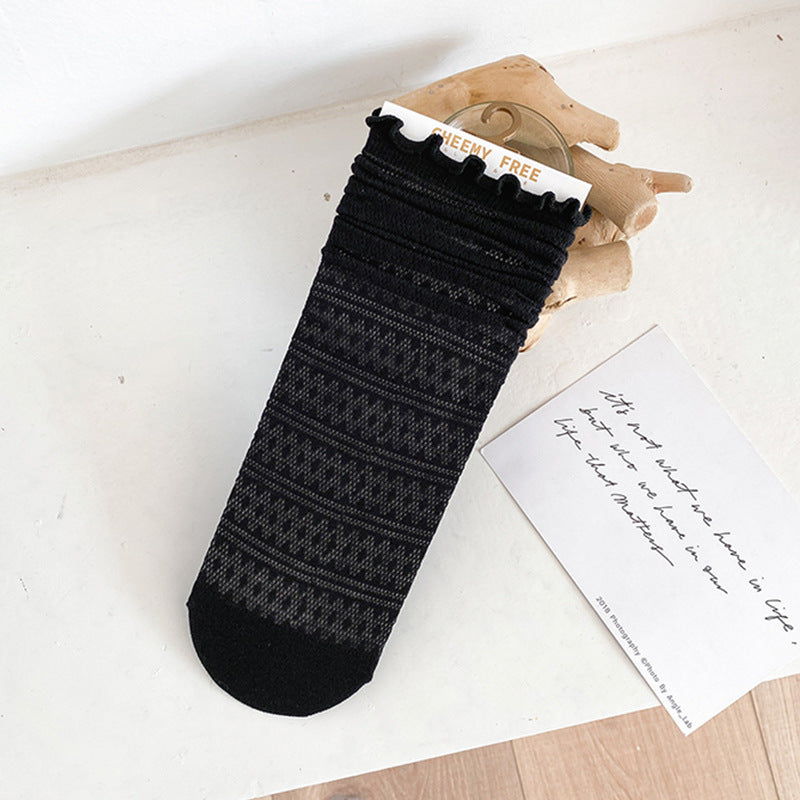 Women's Fashion Mesh Breathable Lace Socks