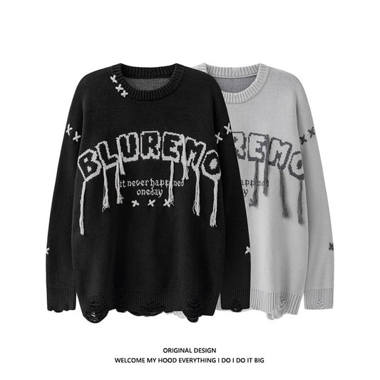 Original Men's And Women's Round Neck Knitted Sweater