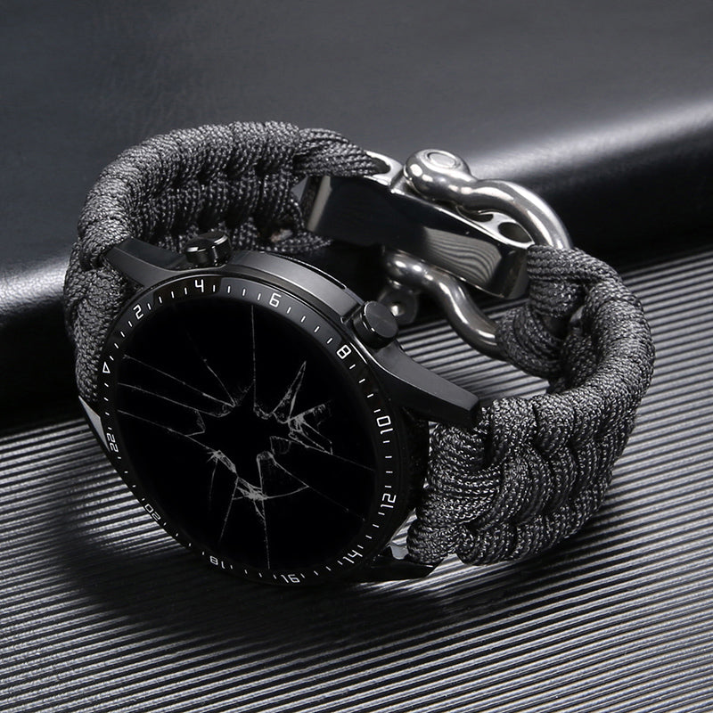 Outdoor Paracord Braided Strap Nylon Adjustable