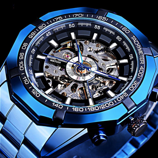 High-end Men's Fashion Gold Casual Automatic Mechanical Watch
