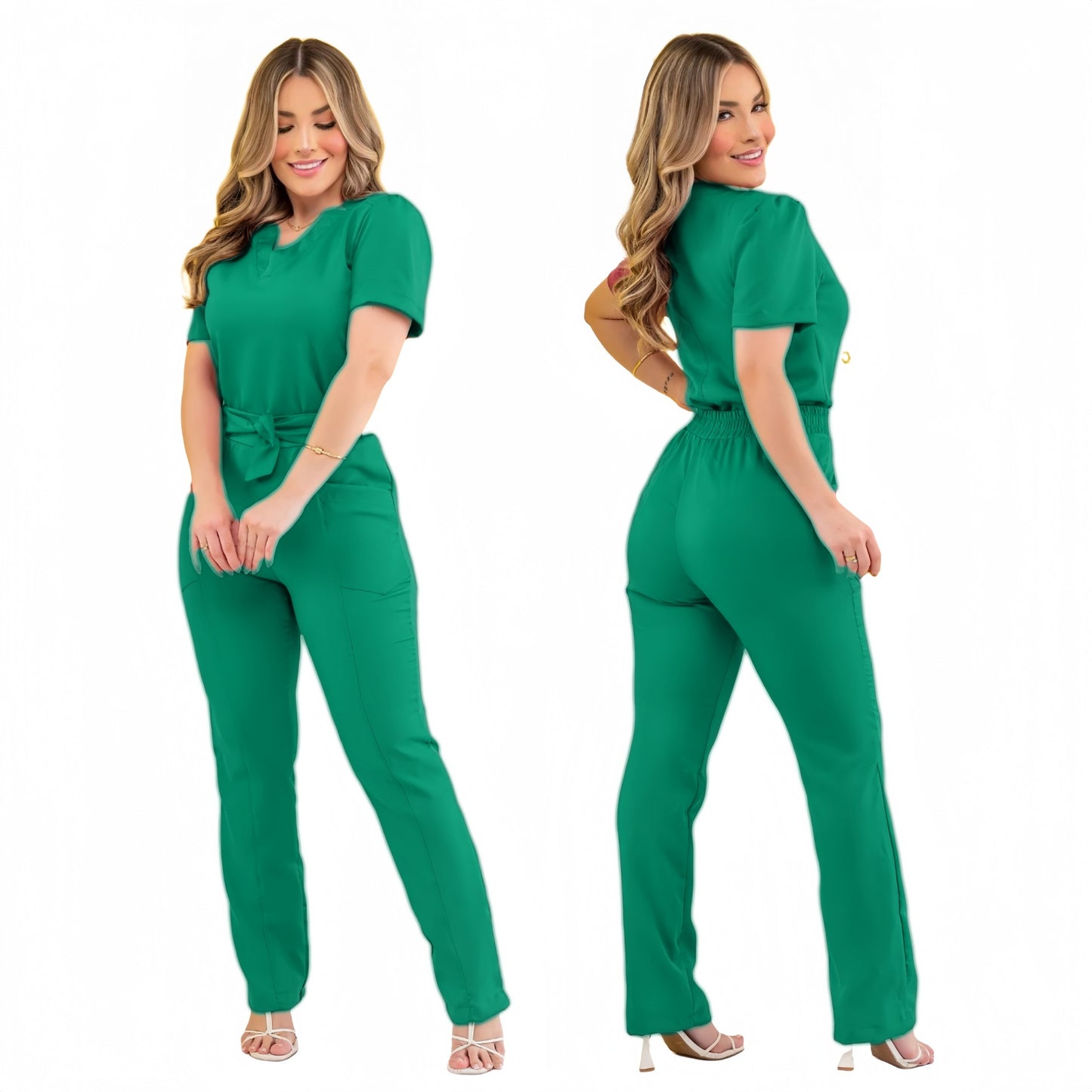 Womens Surgical Isolation Beauty Salon Work Pants