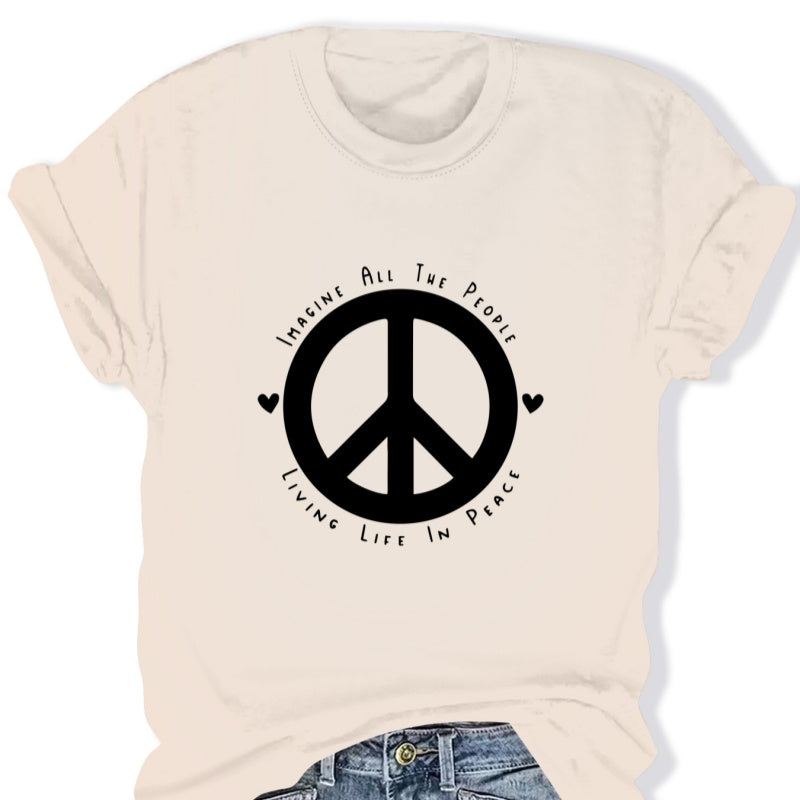 Cross-border Round Neck Fashionable Women's T-shirt
