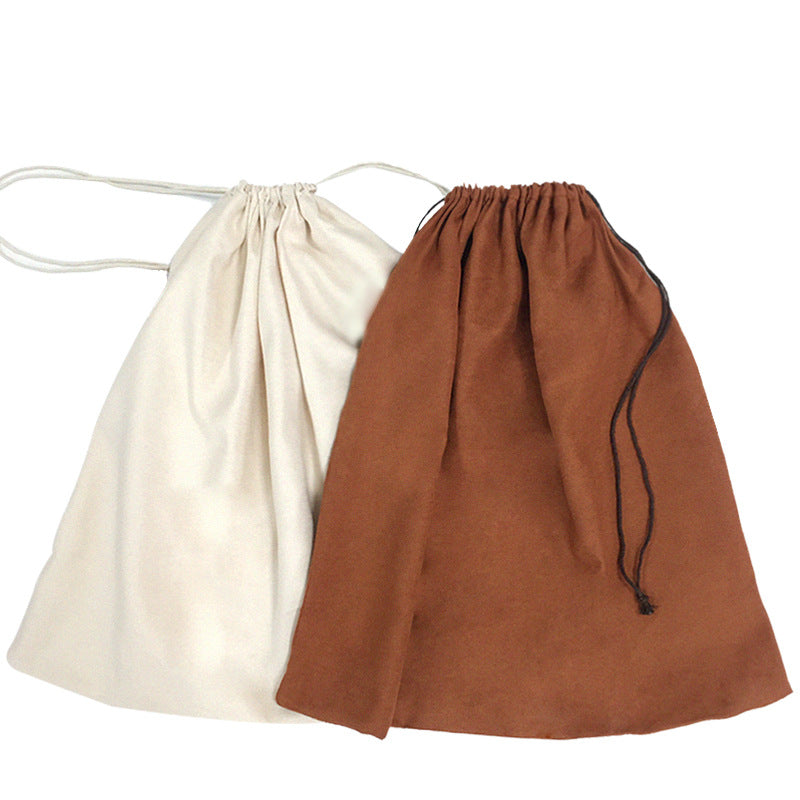 Luxury Dustproof  Suede Drawstring Bundle Buggy Bag