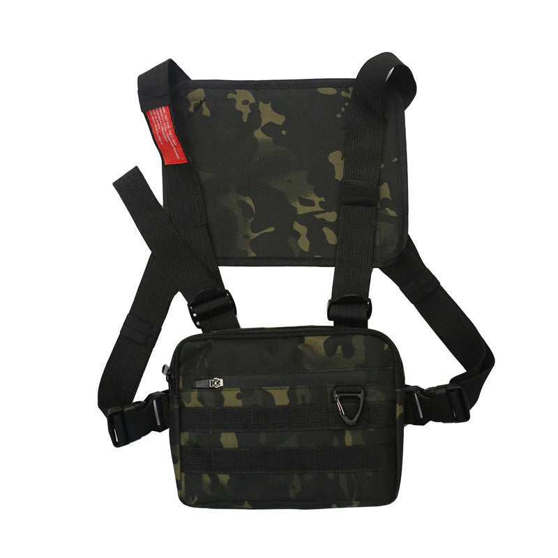 Hip Hop Tactical Vest Tide Brand Tooling Vest Backpack Tactical Chest Bag