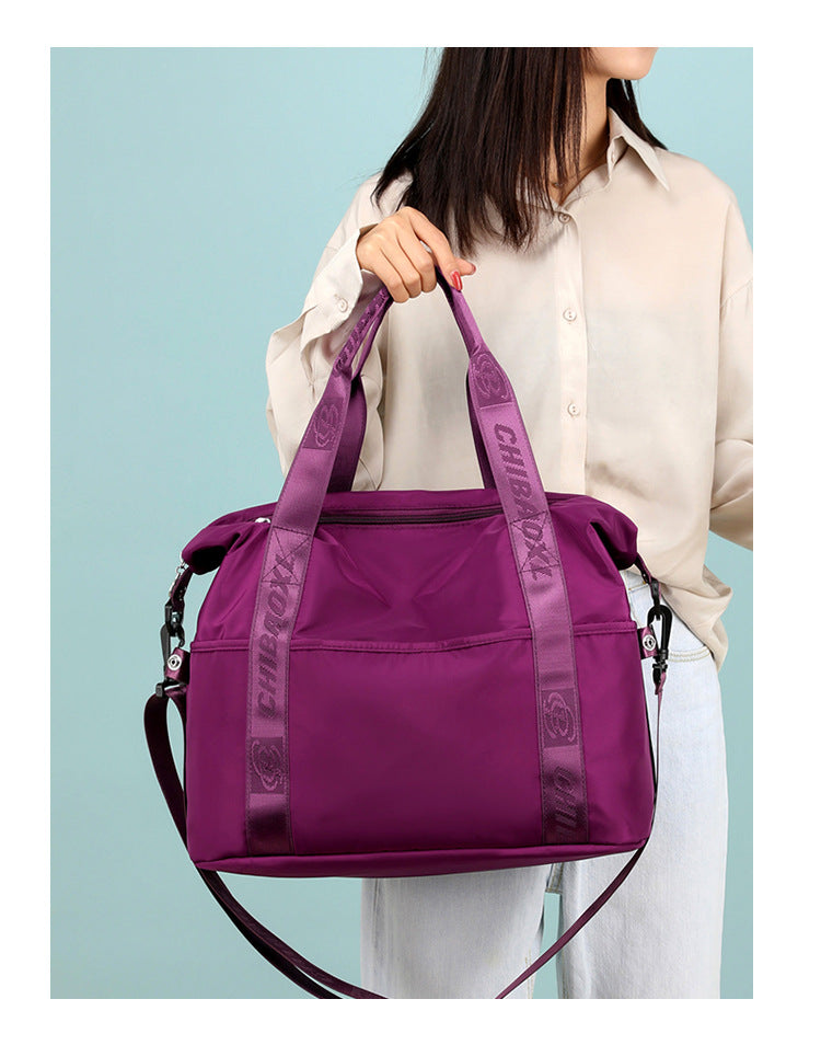 Women's Casual Large Capacity Nylon Oxford Cloth Travel Shoulder Handbag