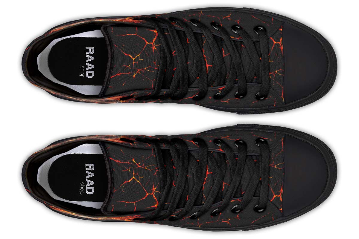 Printed Couple High-top Canvas Shoes