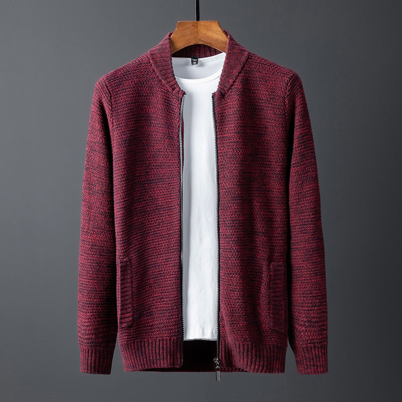 Men's Cardigan Sweater Pure Cotton Slim Trend