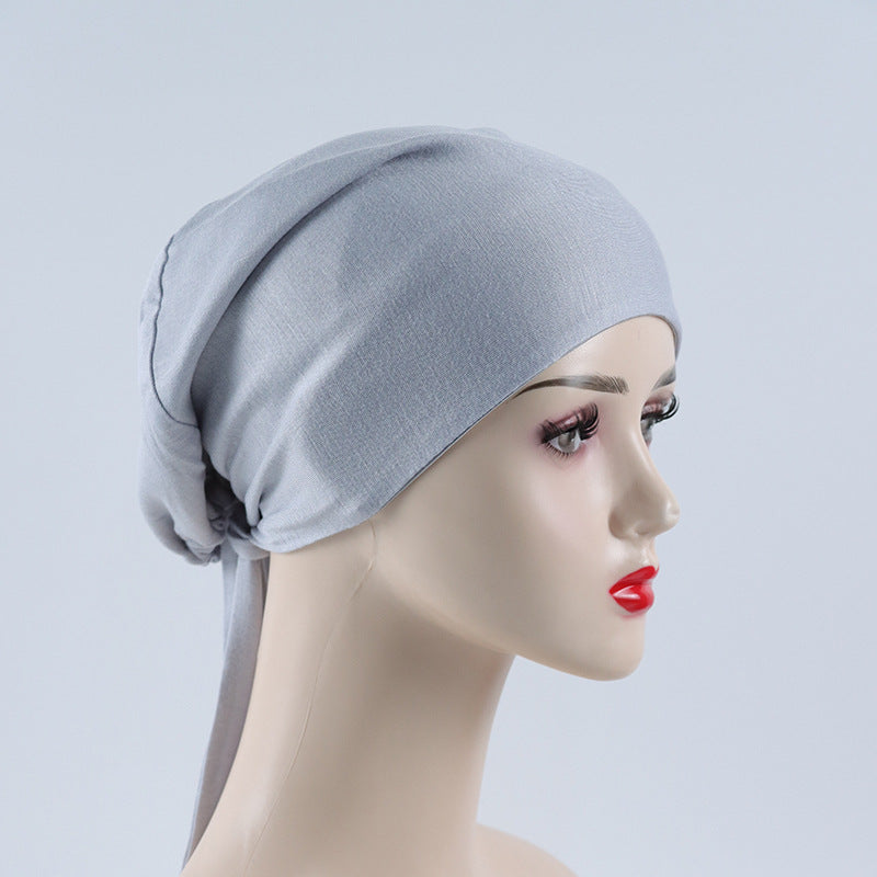 Modal Rayon Lined Elastic Satin Chiffon National Headband