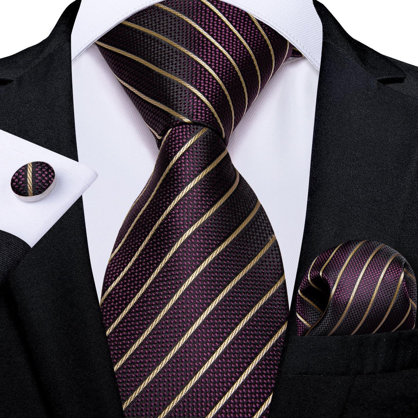 Vintage Jacquard Paisley Tie 3-Piece Set