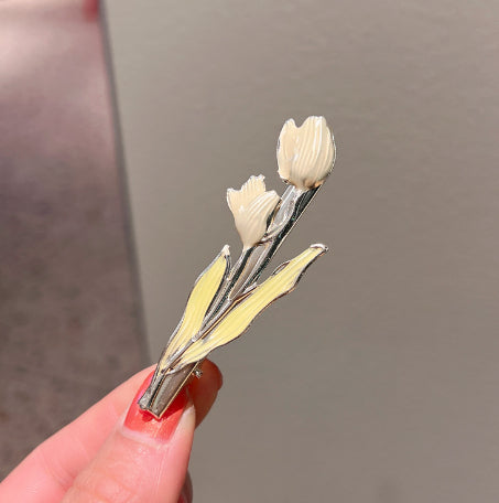Tulip Flower Hairpin Color Drop Oil