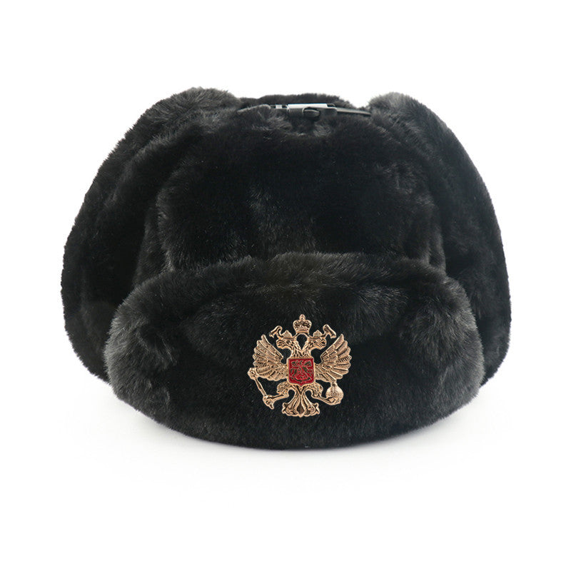 Men's And Women's Rabbit Fur Outdoor Hat Ear Protection